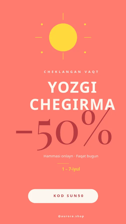 CHEGIRMA — Yozgi -50%