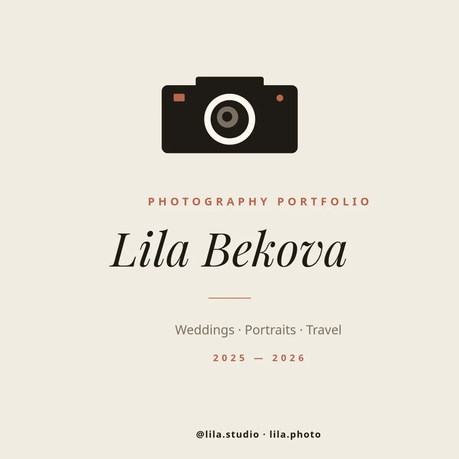 PHOTOGRAPHY — Portfolio Cover