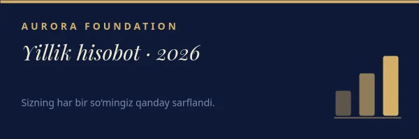 YILLIK HISOBOT 2026 — Email Header