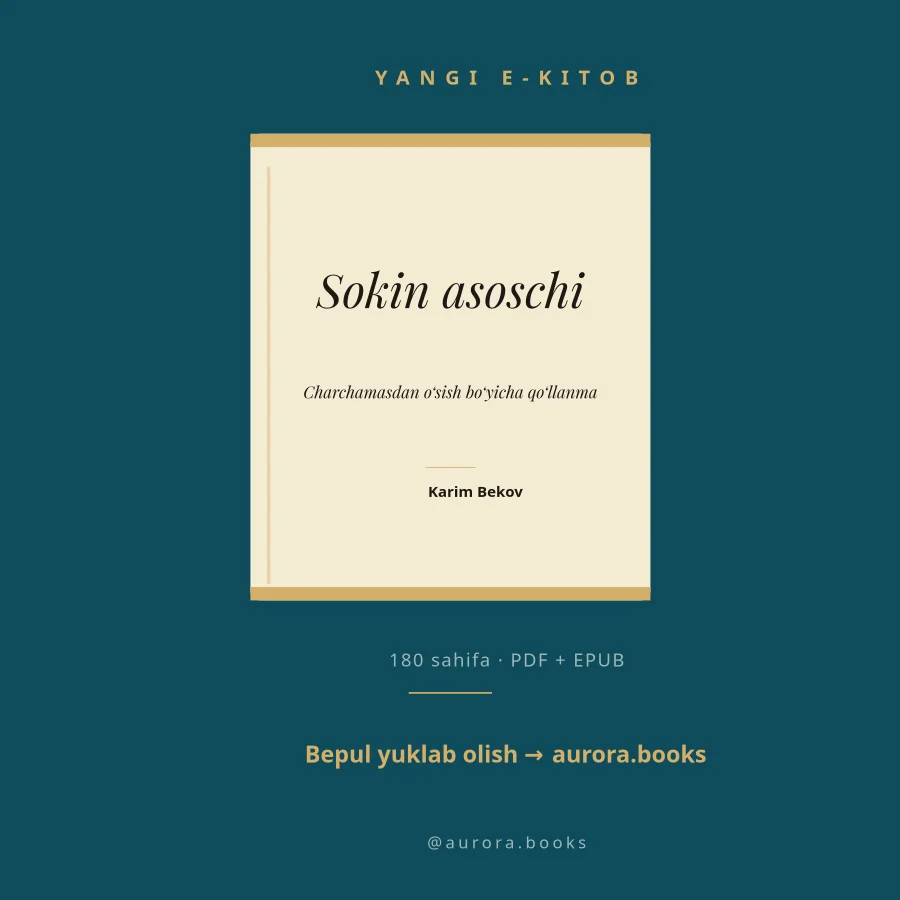 E-KITOB — Sokin Asoschi