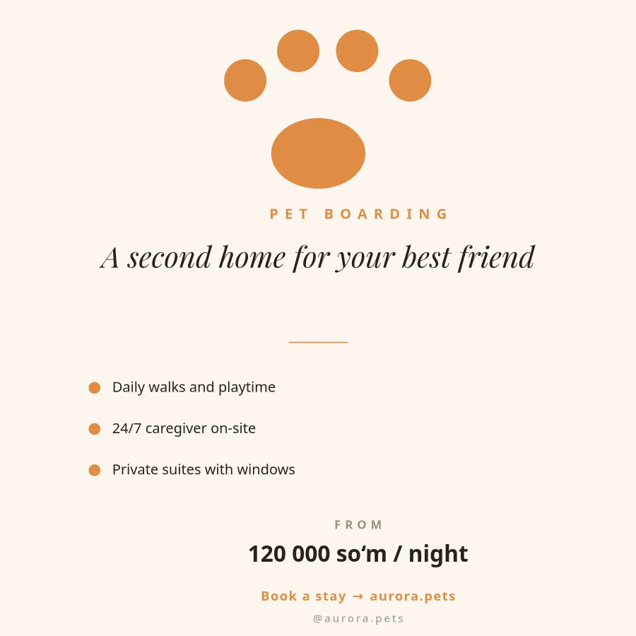 PET BOARDING — Offer