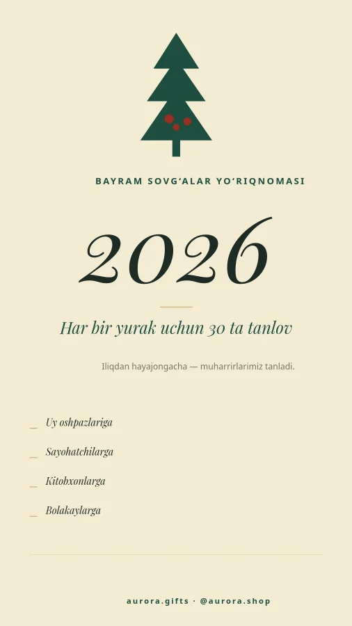 BAYRAM SOVG‘ALAR YO‘RIQNOMASI — 2026
