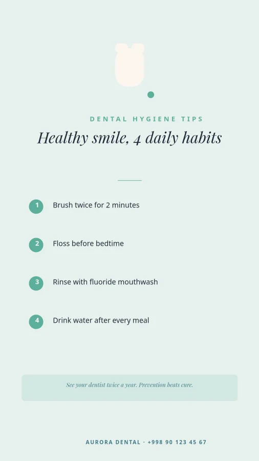 DENTAL HYGIENE — Daily Tips