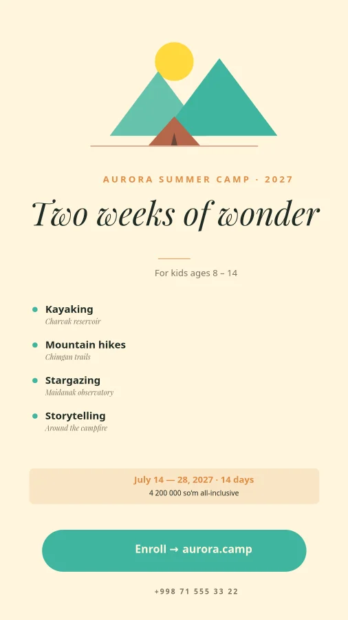 SUMMER CAMP — Aurora 2027