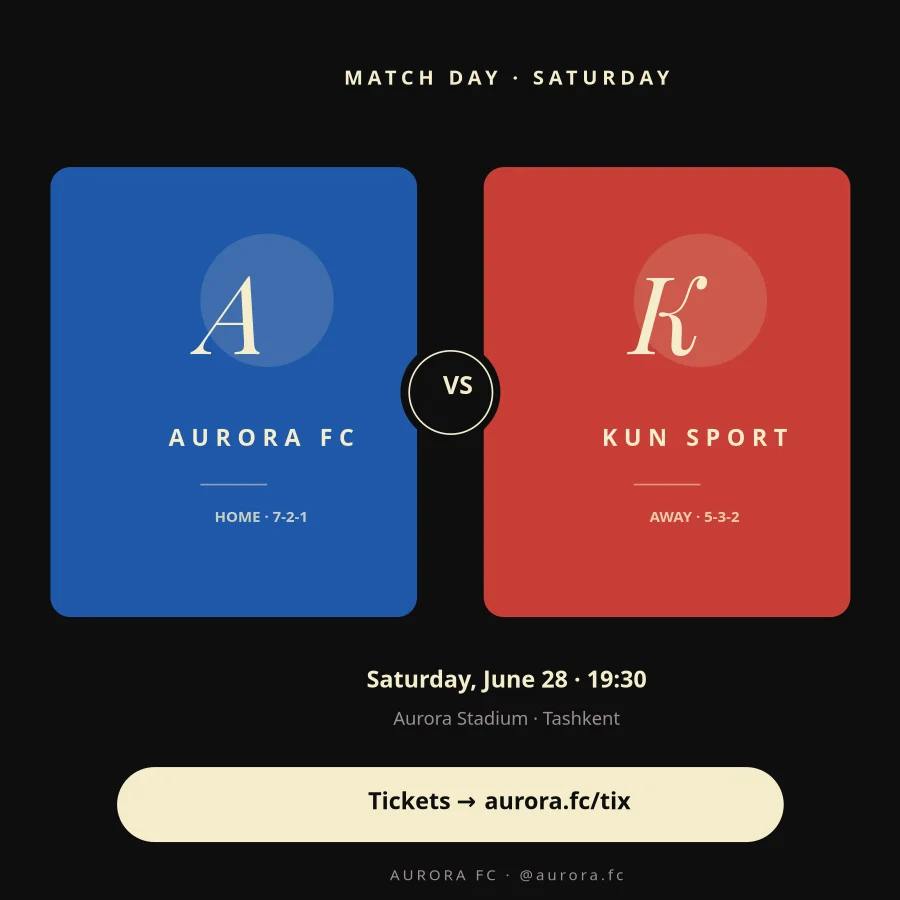 SPORTS — Match Day