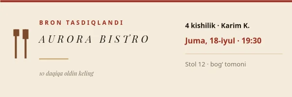 BRON TASDIQLANDI — Email Header