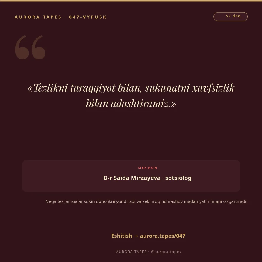 PODKAST SUHBAT — Vypusk Teaser