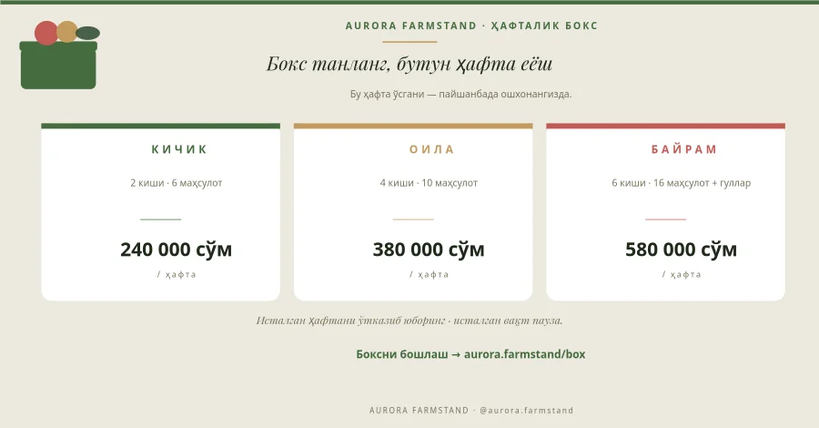 ДЕҲҚОН БОКС — Ҳафталик Обуна