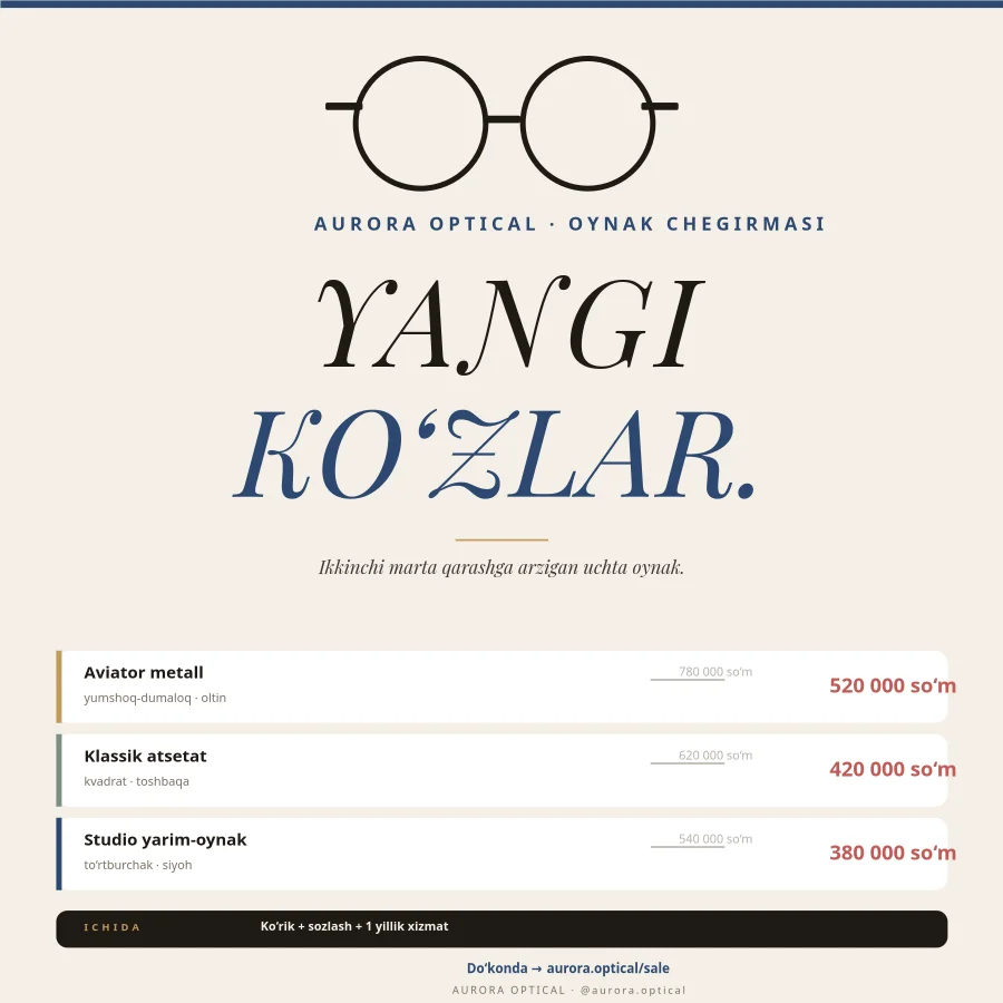 OYNAK — Ramka Chegirmasi