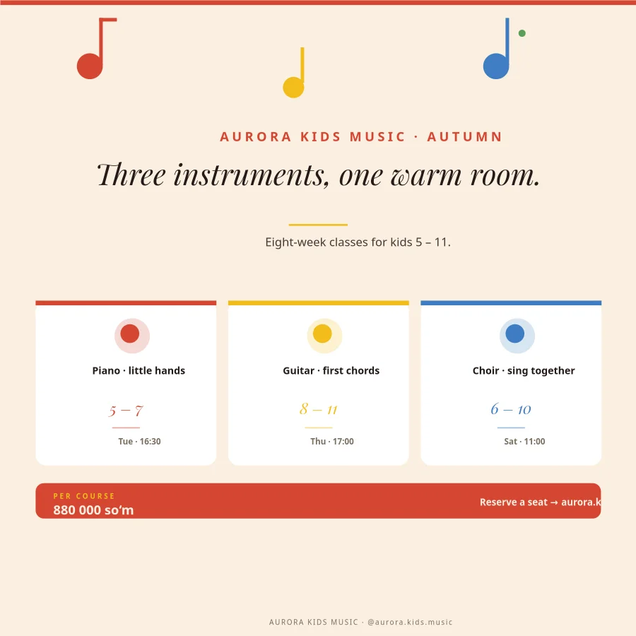 KIDS MUSIC — Autumn Signup