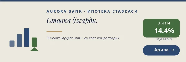 ИПОТЕКА СТАВКАСИ — Янгилик Header