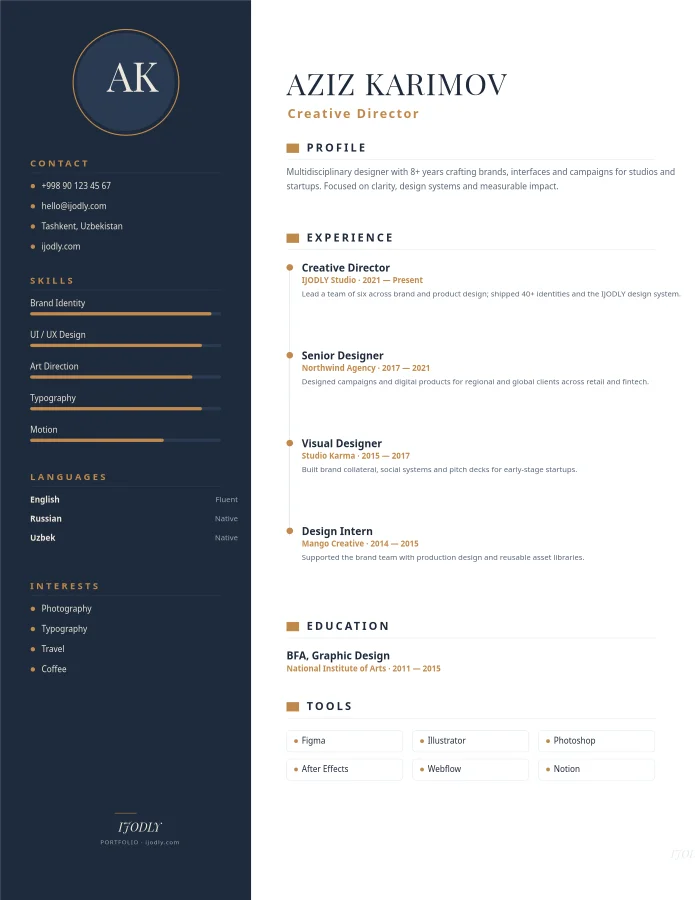 Professional Resume