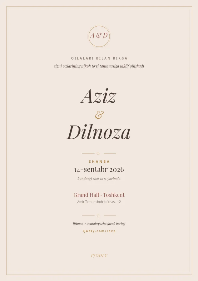 Wedding Invitation
