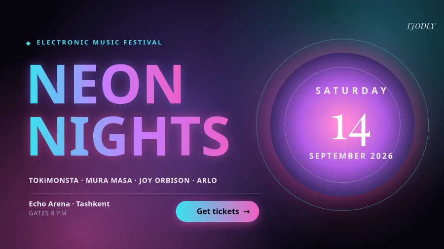 Neon Nights Poster