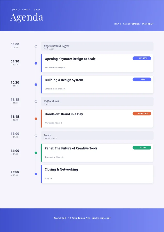 Conference Agenda