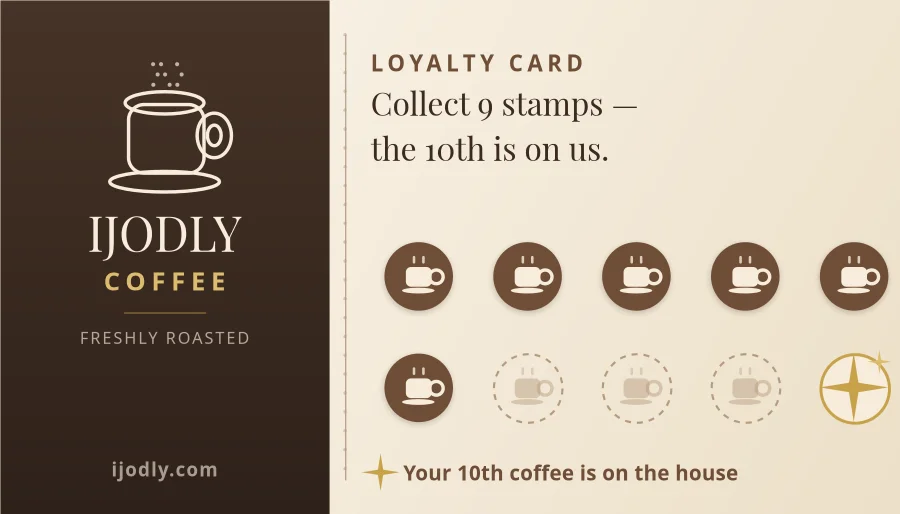 Coffee Loyalty Card