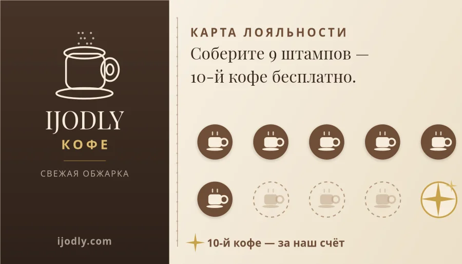 Coffee Loyalty Card