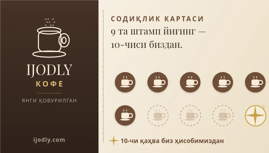 Coffee Loyalty Card
