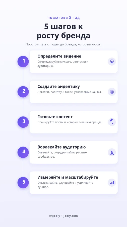 5 Steps Infographic