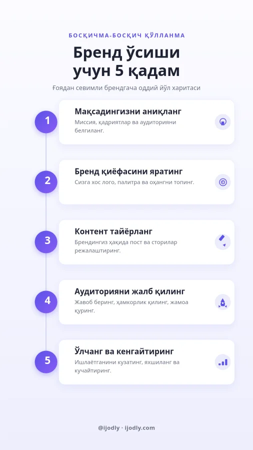 5 Steps Infographic