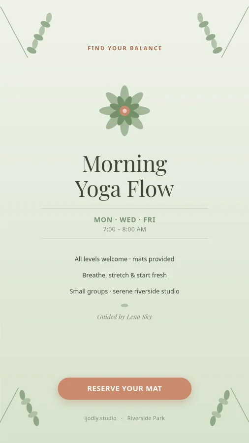 Yoga Class