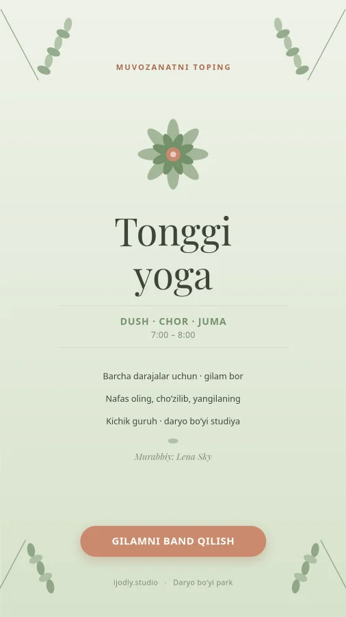 Yoga Class
