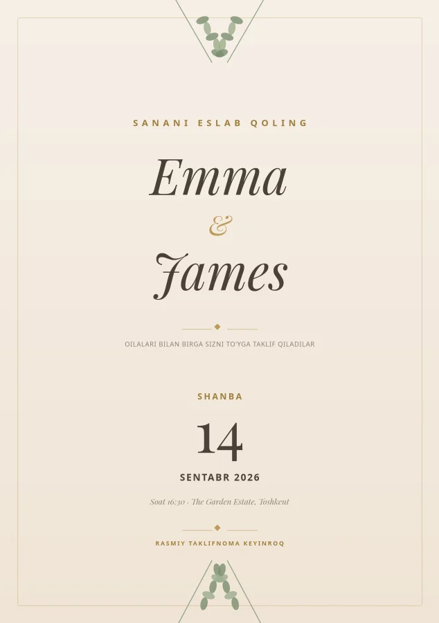 Save the Date