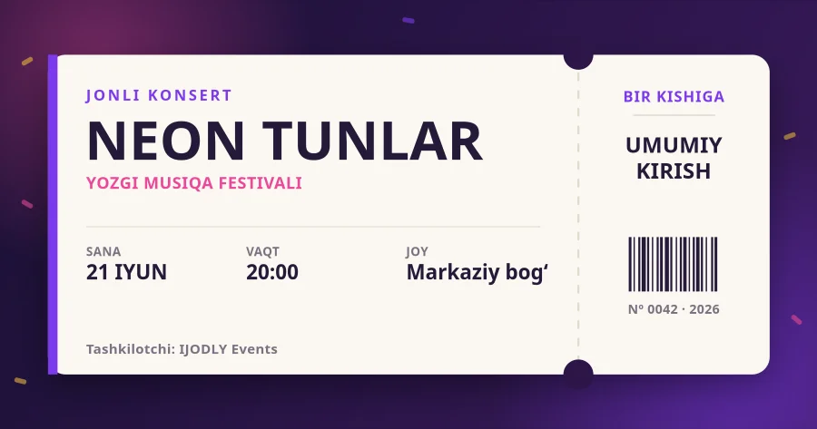 Event Ticket