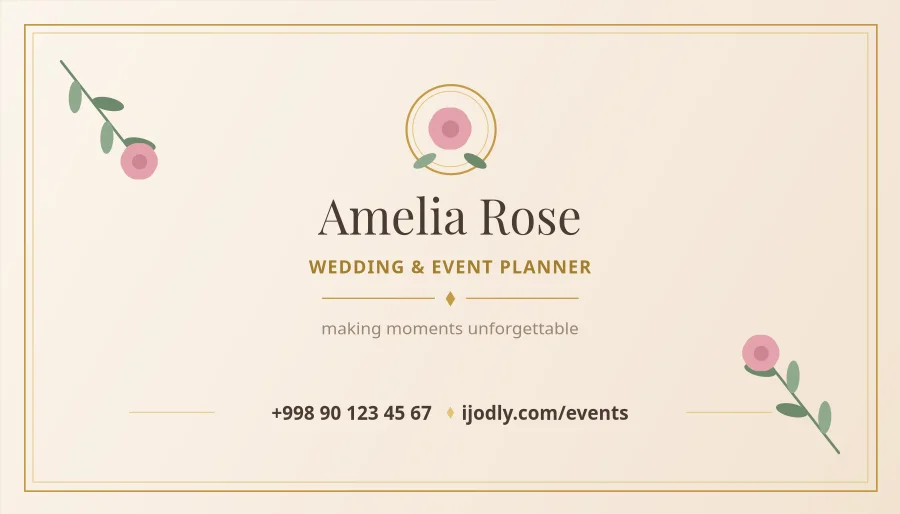 Event Planner Card