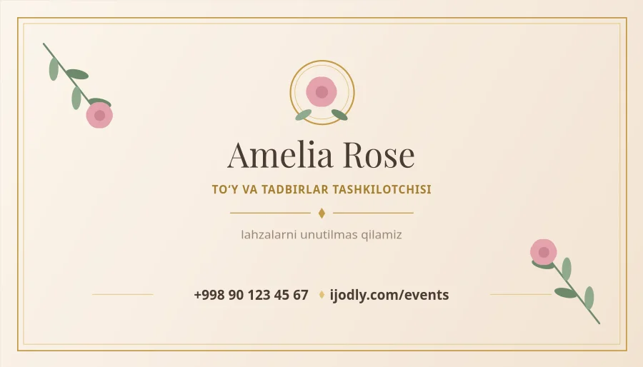 Event Planner Card