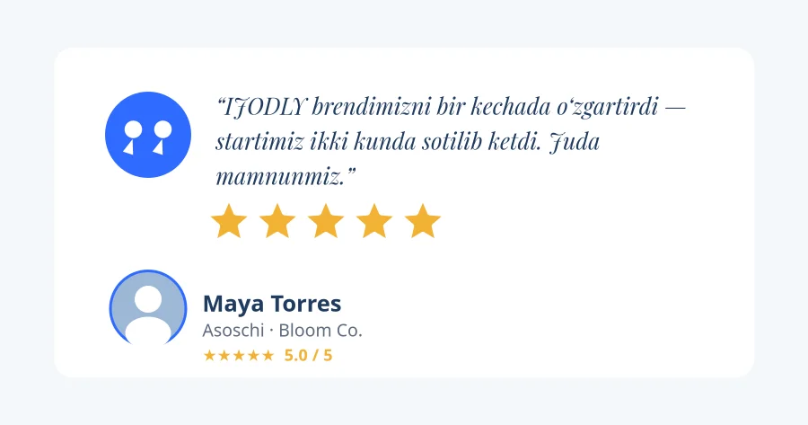 Customer Testimonial