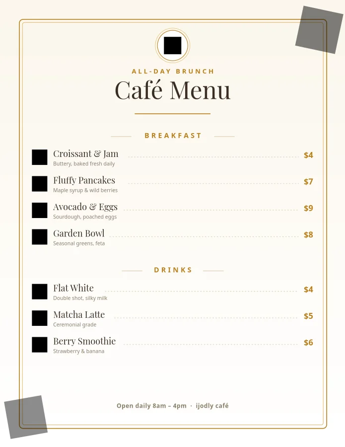Café Menu