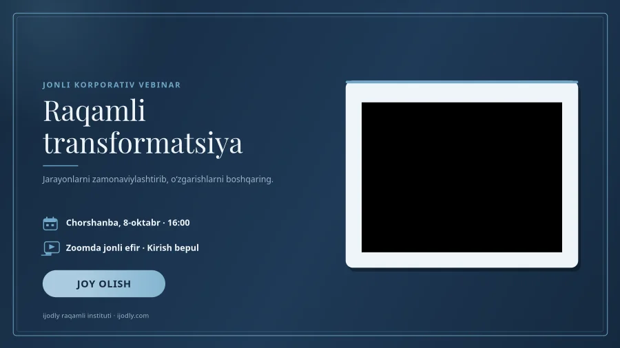 Digital Transformation Webinar