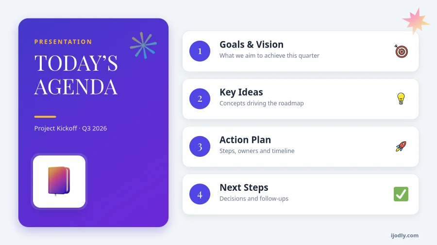 Agenda Slide