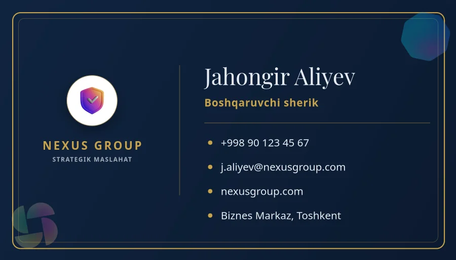 Executive Business Card