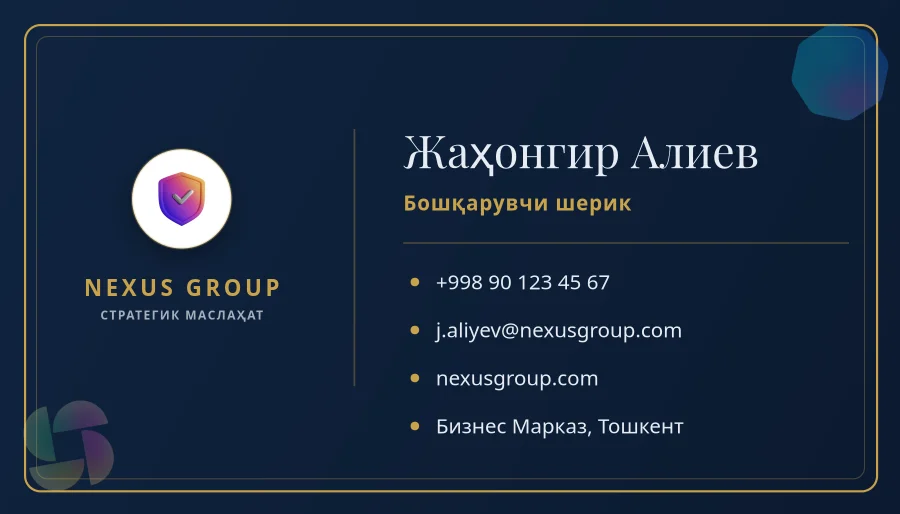 Executive Business Card