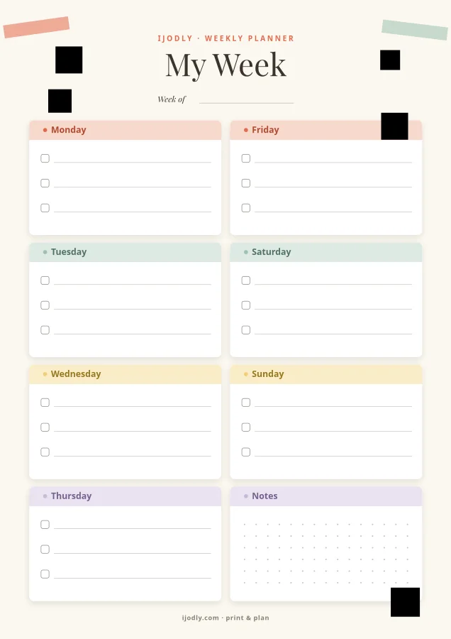 Weekly Planner