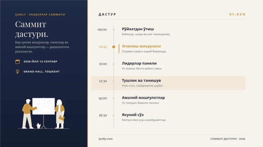 Summit Agenda