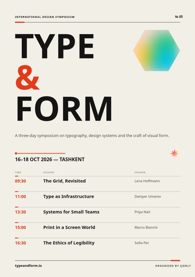Type & Form Symposium