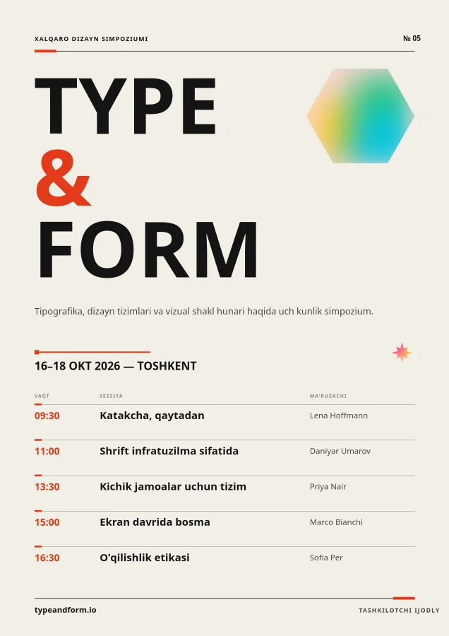Type & Form Symposium