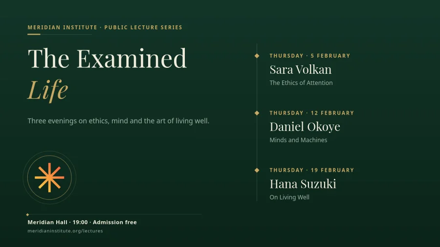 The Examined Life Lecture Series Poster