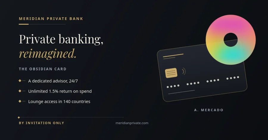 Meridian Private Bank Obsidian Card