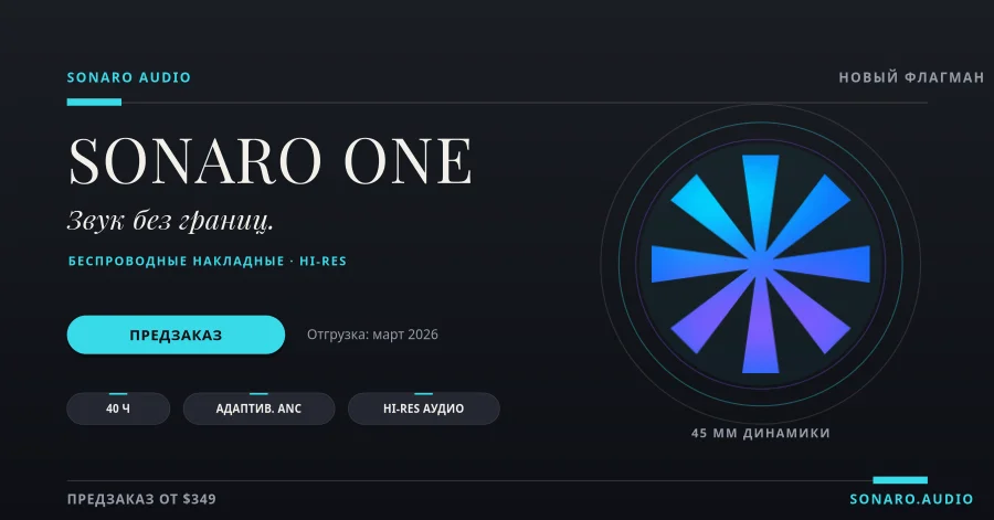 SONARO ONE Launch Banner