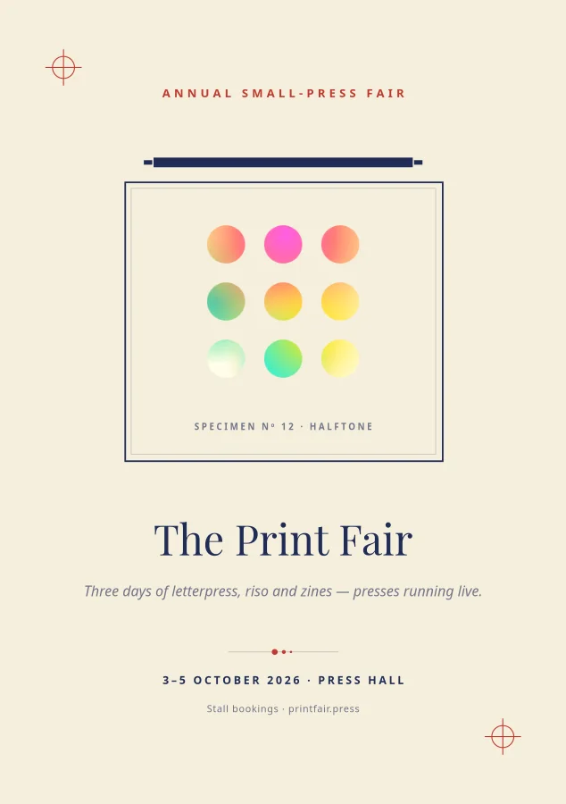 The Print Fair Small-Press Flyer